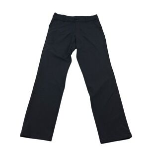 Lululemon Flat Front Stretch Dress Pants Black Men's Size 33x33